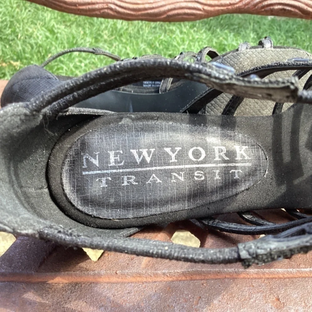 New York Transit Value Me Small Heel Rhinestone Heels - Picture 6 of 9